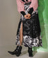 Butterfly Layered Mesh Skirt